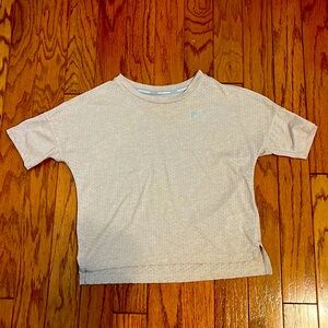 Light pink/ cream Nike Breathable running shirt